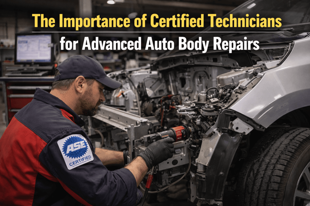 The Importance of Certified Technicians for Advanced Auto Body Repairs