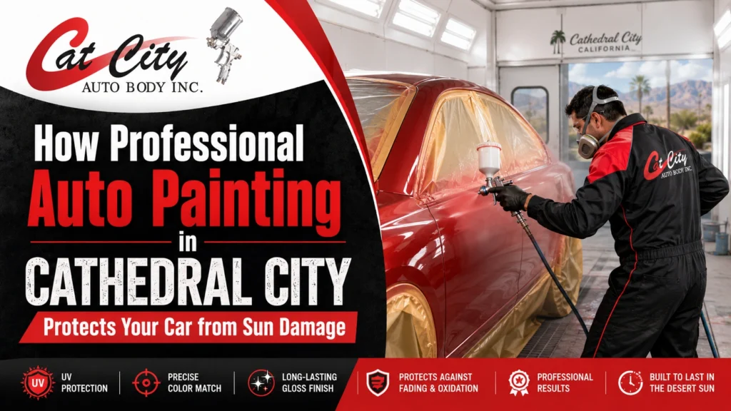How Professional Auto Painting in Cathedral City Protects Your Car from Sun Damage