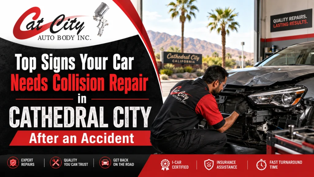 Top Signs Your Car Needs Collision Repair in Cathedral City After an Accident