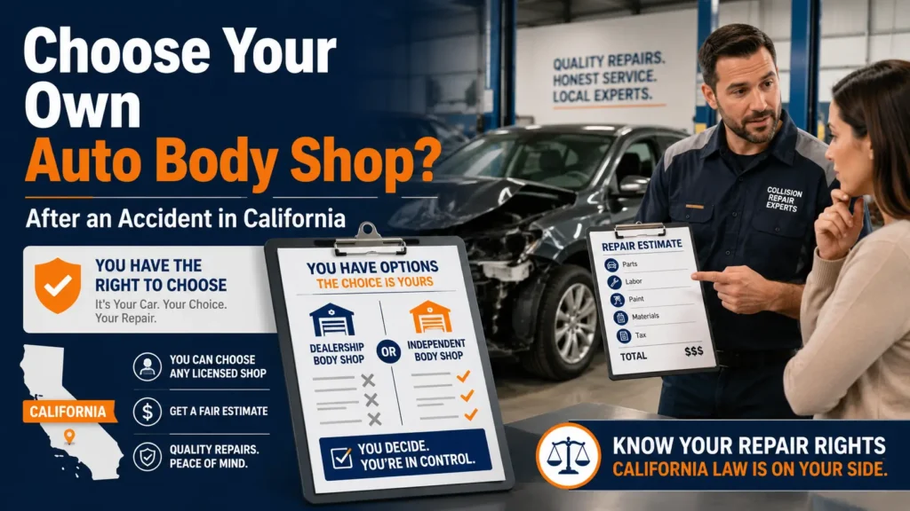 Can You Choose Your Own Auto Body Shop