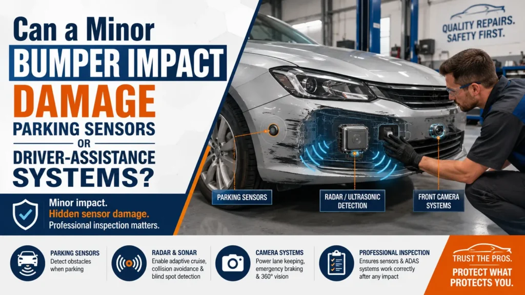 Can a Minor Bumper Impact Damage Parking Sensors or Driver-Assistance Systems
