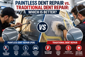 Paintless Dent Repair vs. Traditional Dent Repair
